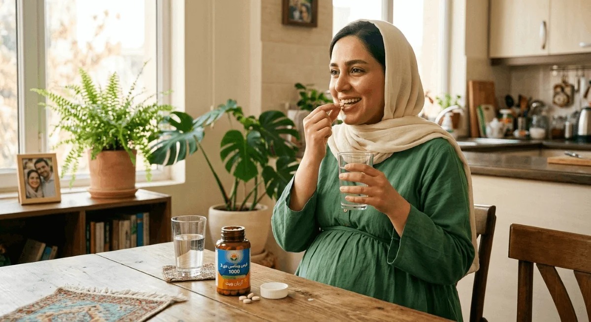 نحوه مصرف قرص ویتامین D3 1000 در بارداری؛ زمان مصرف و نکات مهم